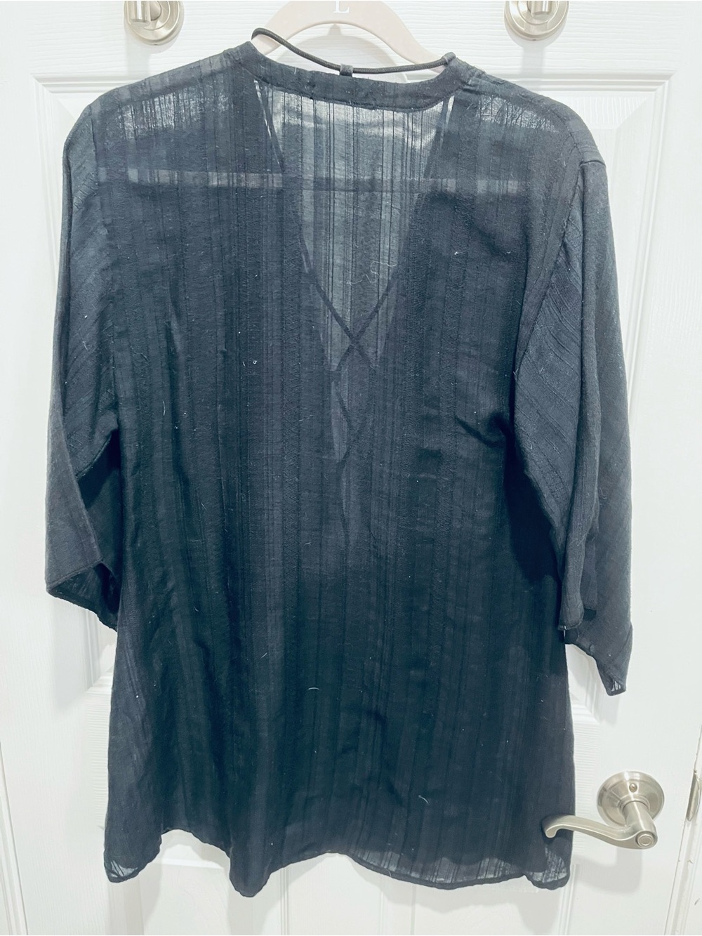 Robin Piccone Black Sheer Tunic Cover-Up - Picture 2 of 5